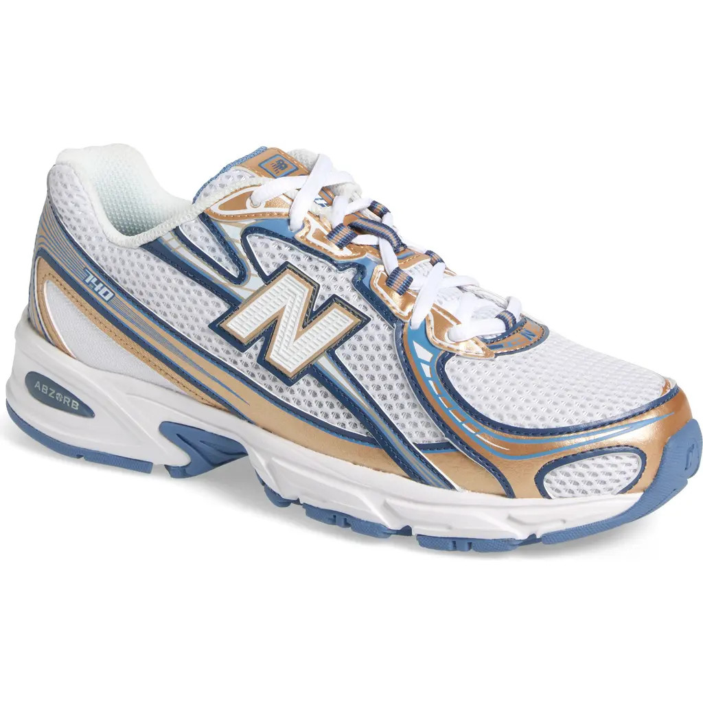 New Balance Gender Inclusive 740 Sneaker in White/Heron Blue at Nordstrom, Size 7 Women's | Nordstrom