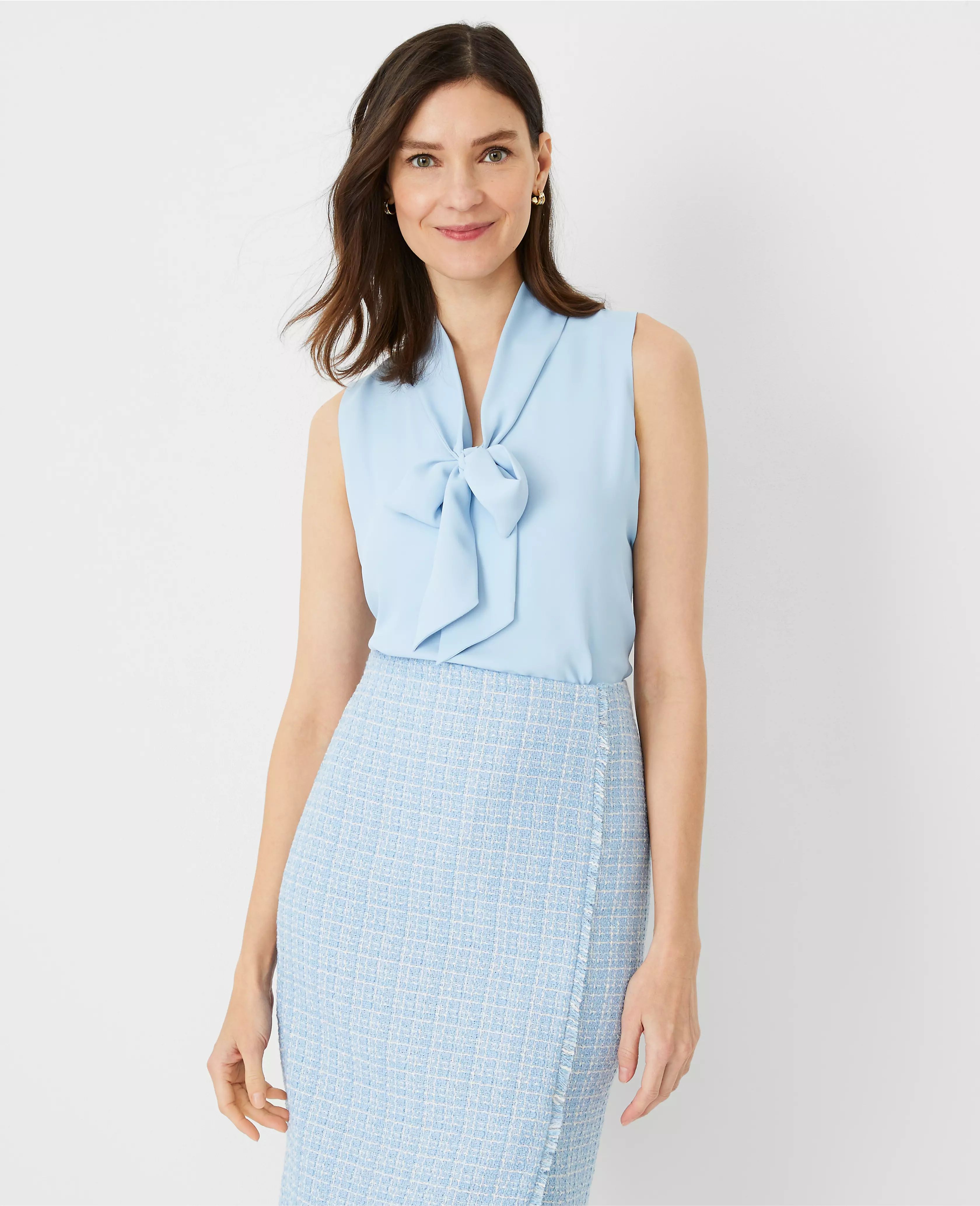 Bow Neck Shell | Ann Taylor (US)