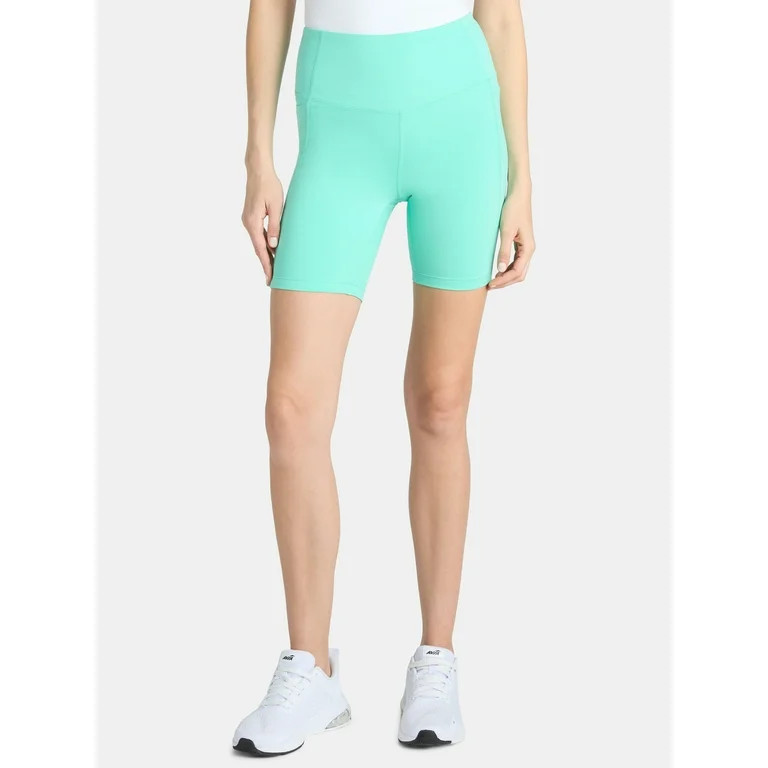 Athletic Works Women's and Women's Plus High Rise Bike Shorts, Size XS-4X | Walmart (US)