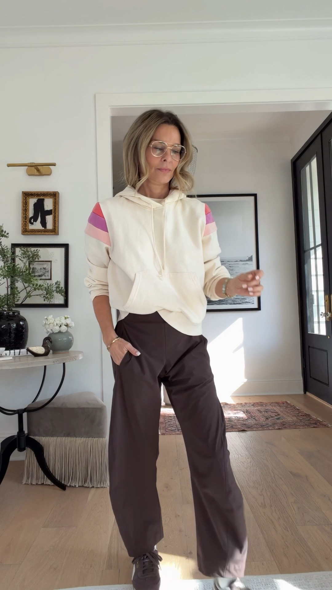 I’m 5’6”
-cozy soft hoodie! Sz I sized up to Medium 
-Are these pants worth it? 100% YES! Wearing a 2 TTS 
-puma sneakers have a wide toe box & comfortable! 
-Tote bag code Tammy25

#LTKgrwm #LTKootd #LTKOver40