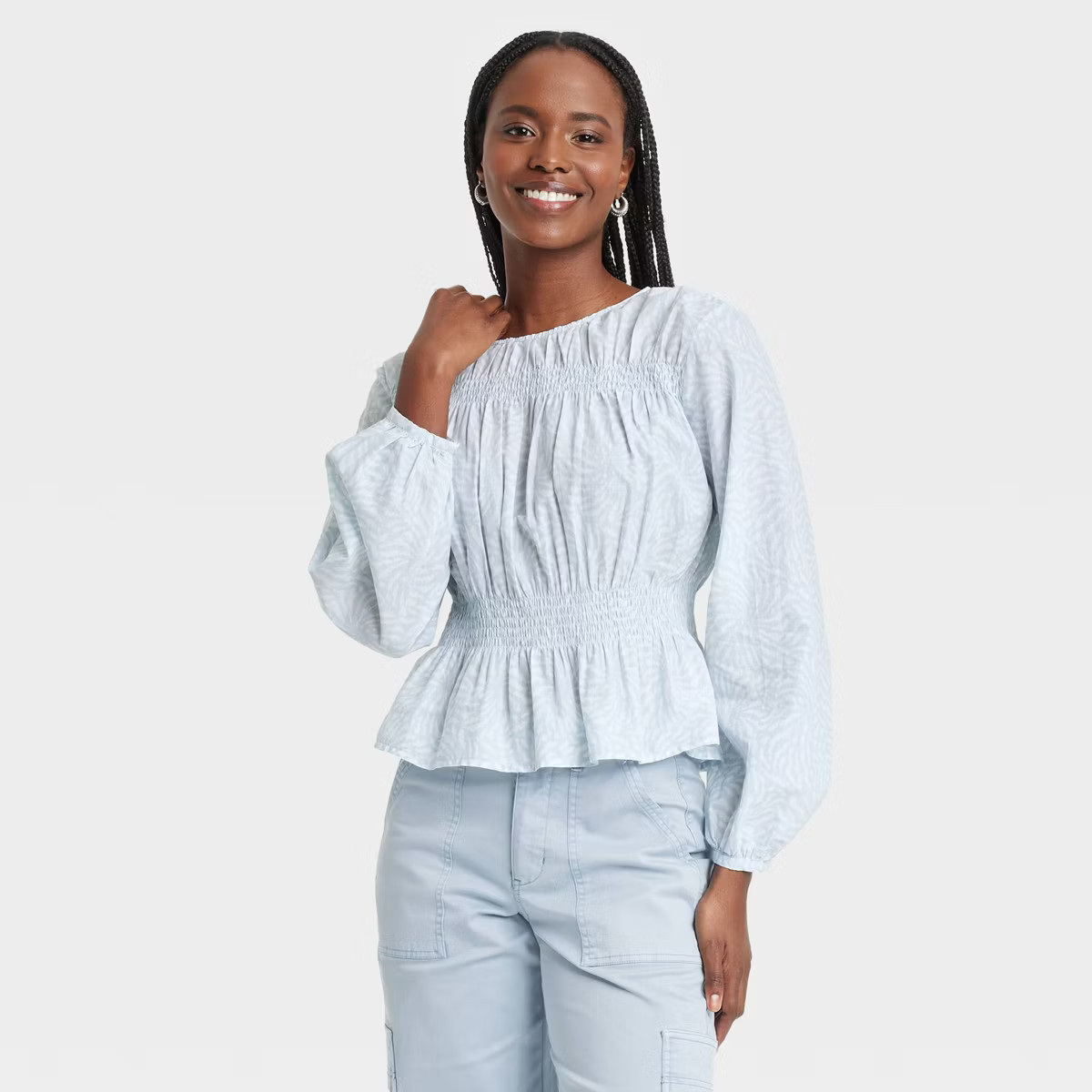 Women's Long Sleeve Peplum Blouse - Universal Thread™ | Target