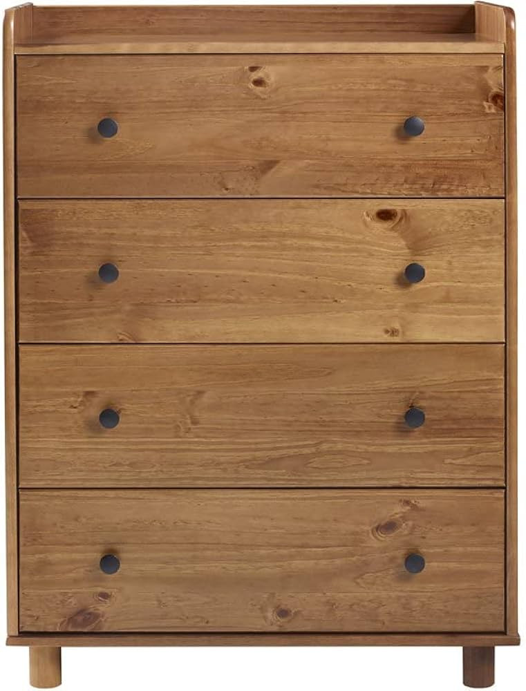 Walker Edison 4 Drawer Modern Wood Dresser with Top Tray Bedroom Storage Drawer and Shelf Bedside... | Amazon (US)