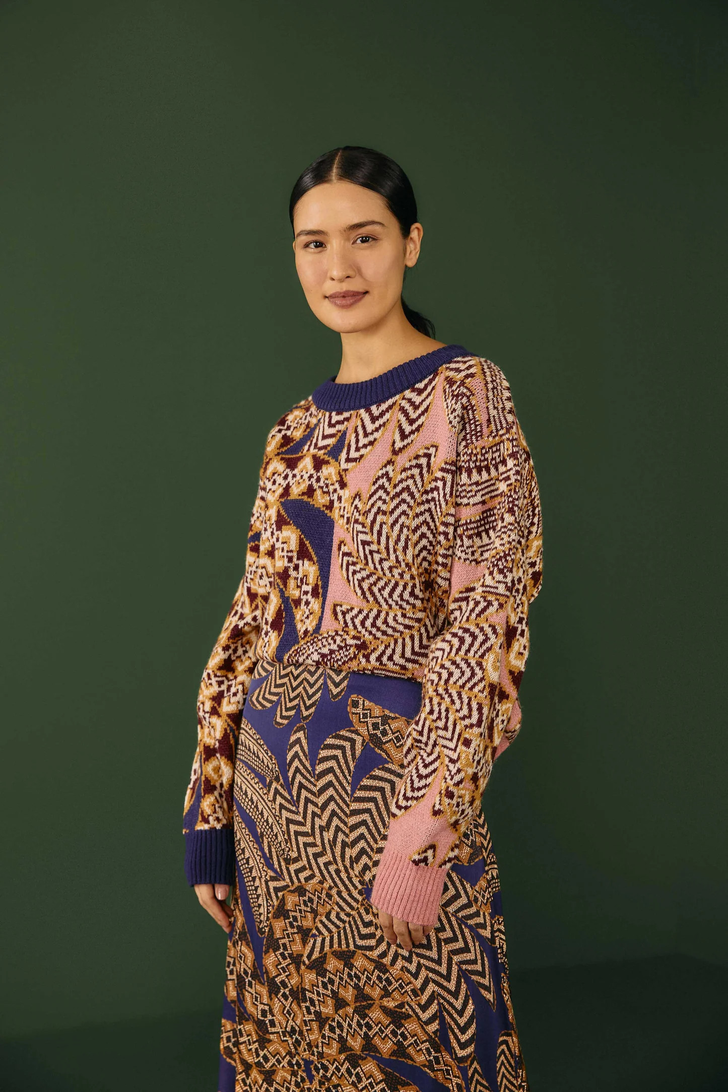 Mixed Yawanawa Vanahu Sweater | FarmRio (US)