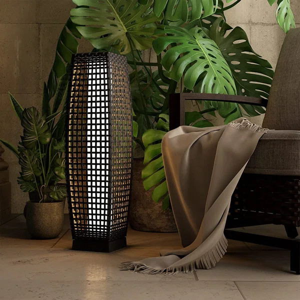 Eliane 31'' Solar Powered Integrated LED Outdoor Floor Lamp | Wayfair North America