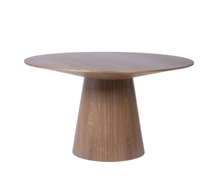 Warner Round Pedestal Dining Table, American Walnut, 53" D | Pottery Barn (US)
