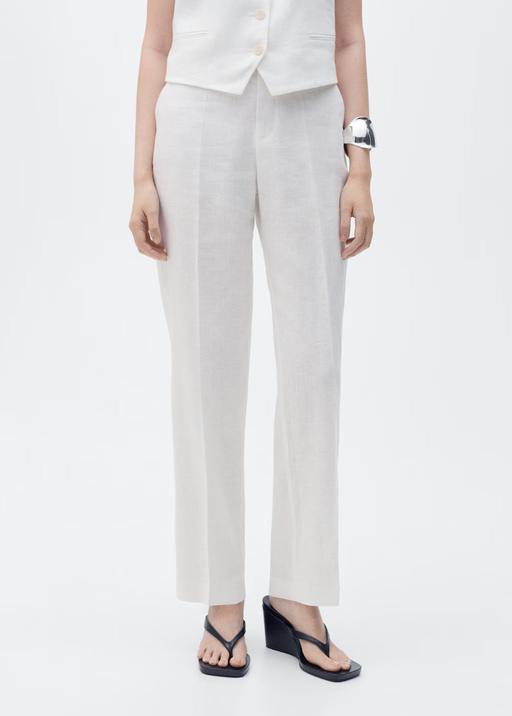 Linen suit trousers | MANGO (UK)