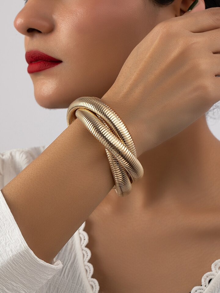 Twist Design Cuff Bangle | SHEIN