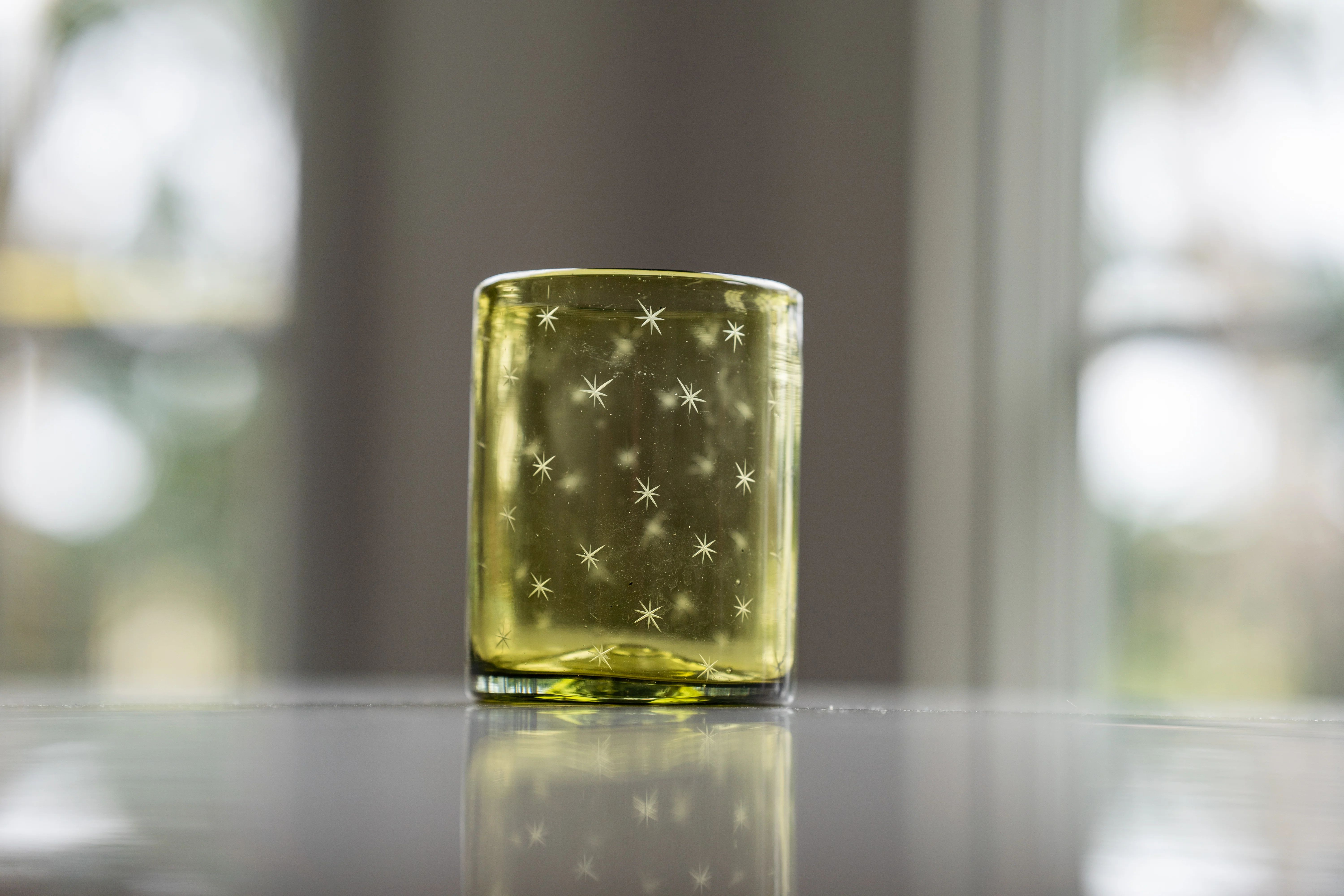 Starry Night Rocks Glass in Citron | Half Past Seven