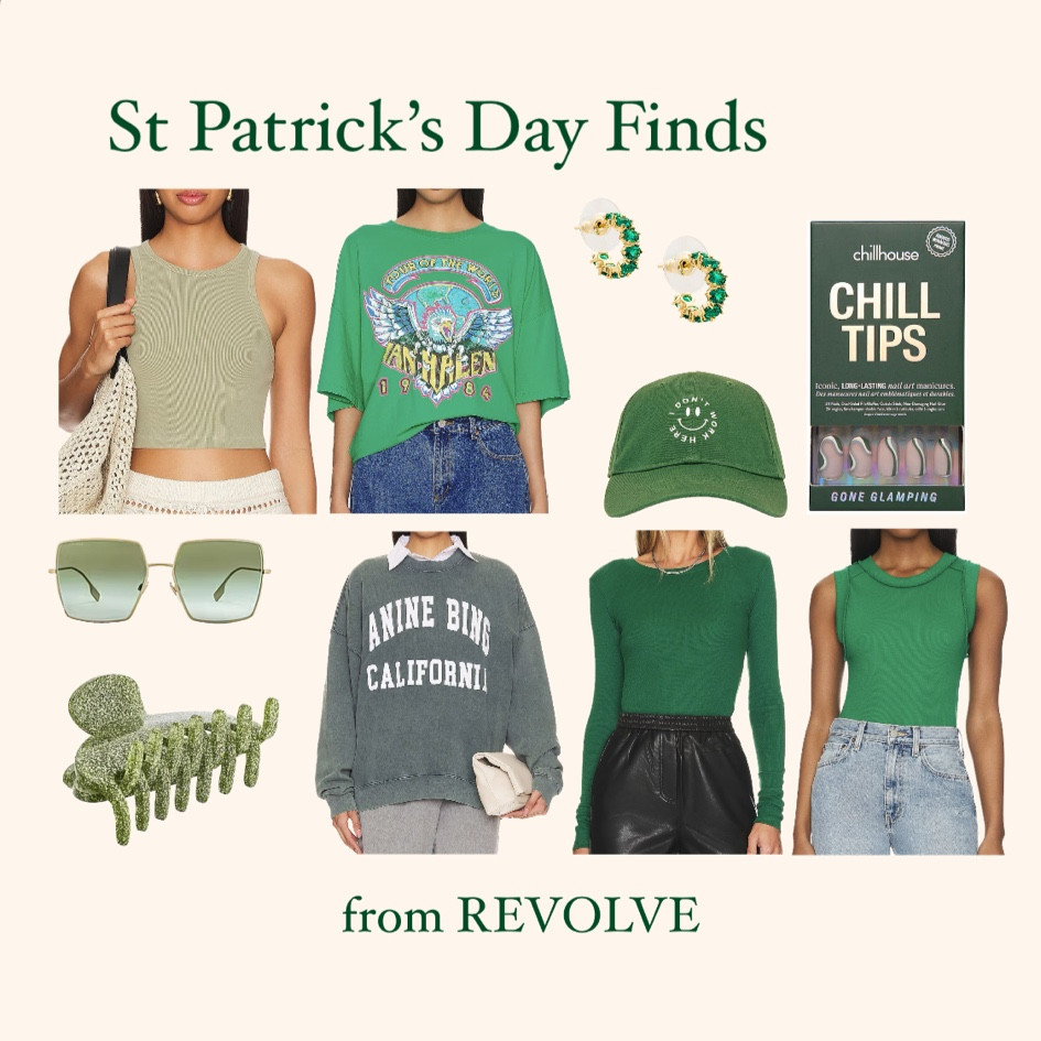 spring outfits, spring outfits 2024, spring outfits amazon, spring fashion, march outfit, casual spring outfits, spring outfit ideas, cute spring outfits, cute casual outfit, date night outfit, date night outfits, shoulder bag, vacation outfit, resort outfit, spring outfit, resort wear, clean girl aesthetic, st patricks day outfit, green accessories, green dress, green top, ray ban sunglasses, revolve spring, revolve outfits