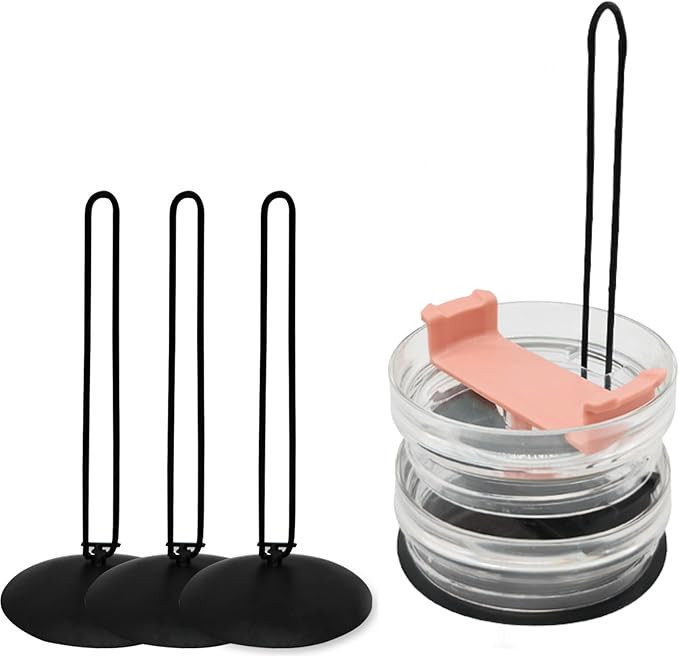 3 Pieces Tumbler Lid Organizer，Lid Organizer with Collapsible Design、Can Accommodate Up to 10... | Amazon (US)