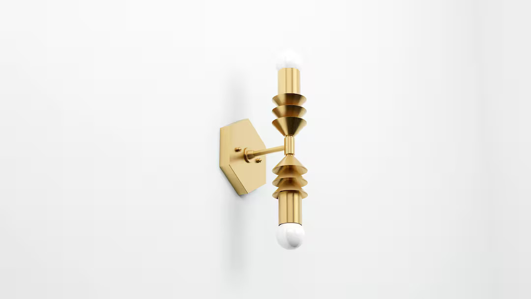 Vanity Lighting Wall Sconce 2 Light Vanity Fixture Mid Century Industrial Wall Light Bathroom Van... | Etsy (US)