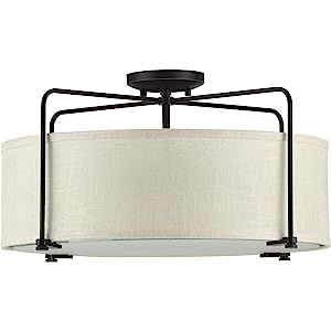 Kempsey Collection Three-Light Semi-Flush Convertible | Amazon (US)