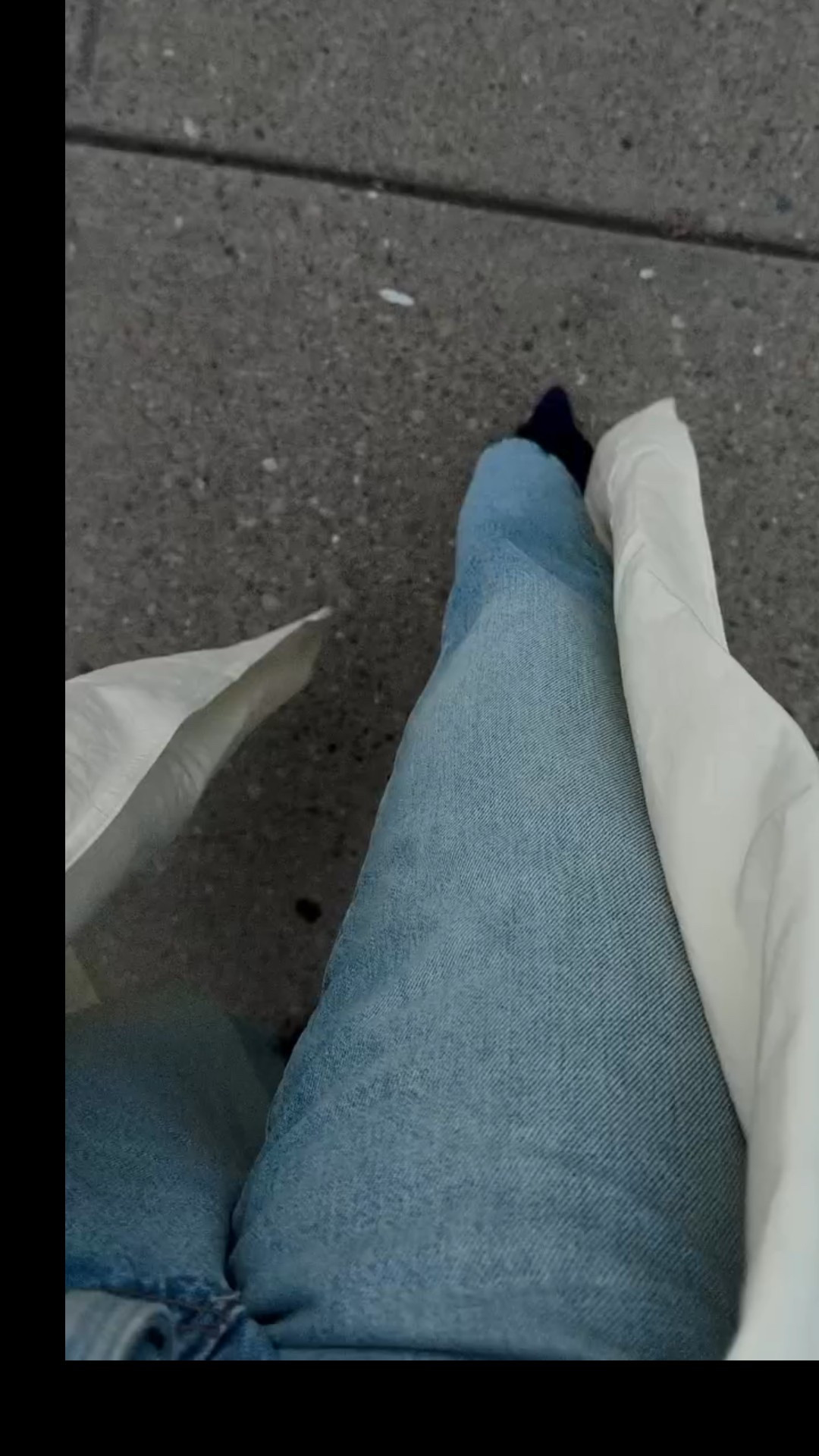 Walking in my blue suede shoes!
