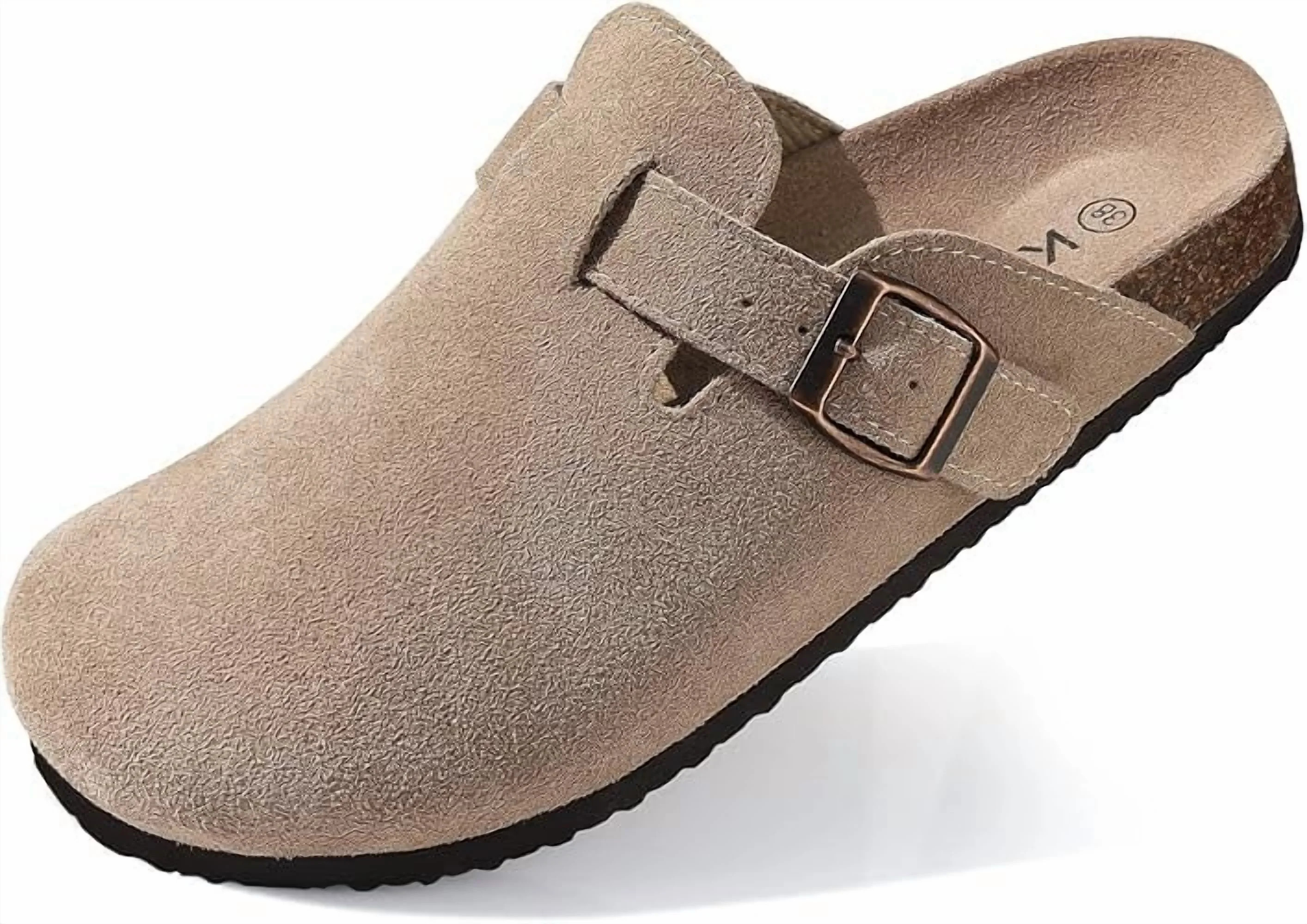 Comwarm Suede Clogs for Women Footbed Sandals Potato Shoes with Arch Support | Walmart (US)