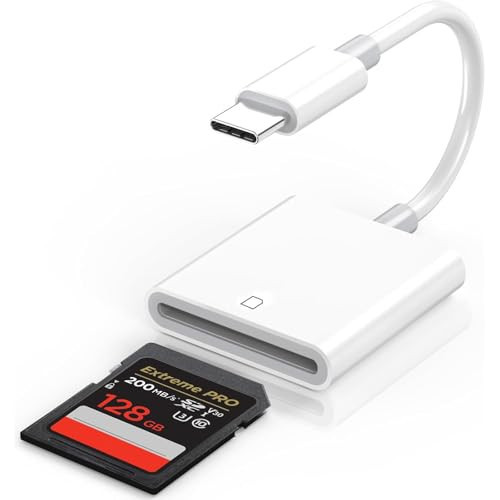iPhone SD Card Reader USB C, Digital Camera Adapter iPhone 17, Trail Camera SD Card Reader USB C Memory Card Reader for iPhone 17/16/15/iPad/MacBook/iMac/Galaxy/Android | Amazon (US)