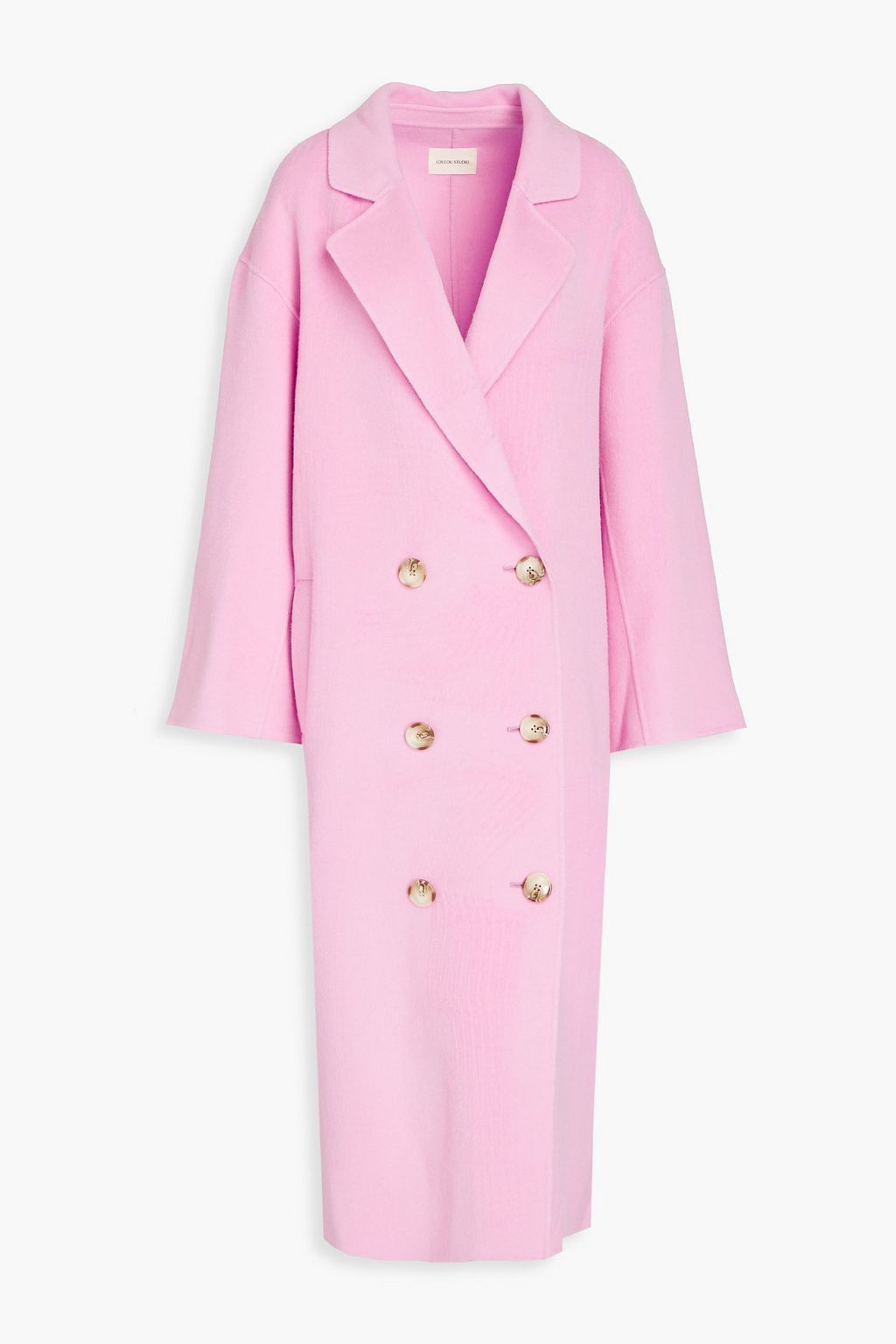 LOULOU STUDIO Borneo doubled-breasted wool and cashmere-blend felt coat | THE OUTNET | The Outnet (APAC)
