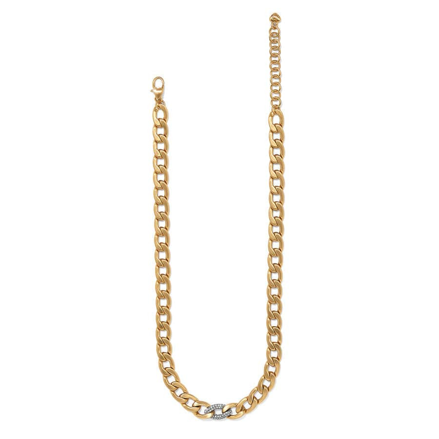 Cleo Pave Link Necklace | Brighton