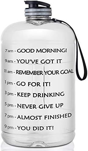 Gallon Water Bottle Portable Water Jug - Fitness Sports Daily Water Bottle with Motivational Time... | Amazon (US)