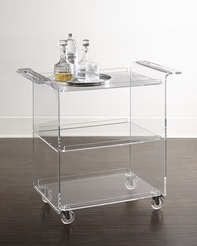 Click for more info about Nicole Acrylic Bar Cart