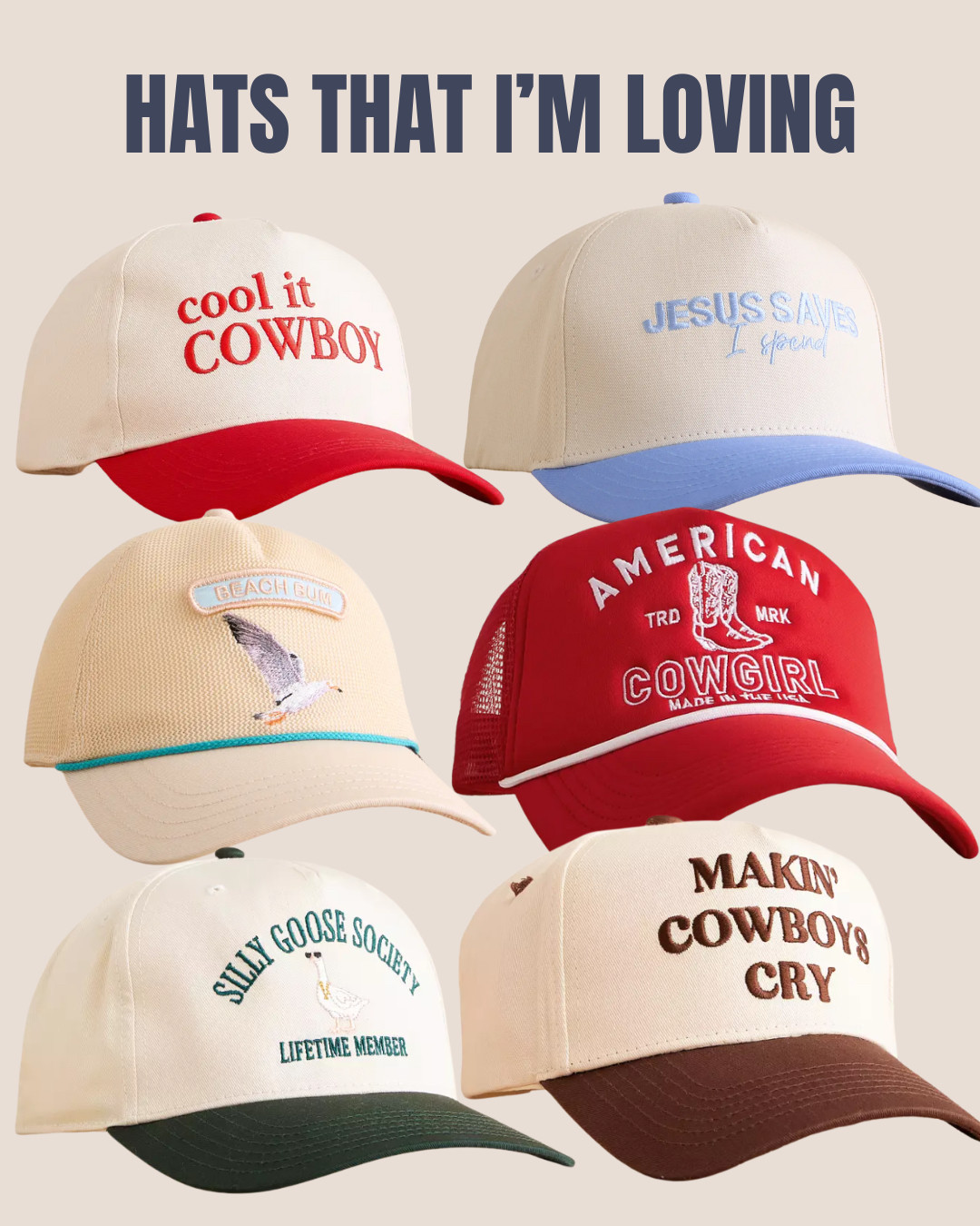  
Who doesn’t love a good hat?? 
 