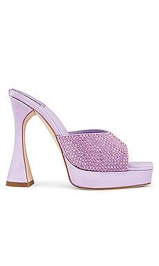 Jeffrey Campbell Hollywood Mule in Lilac Satin from Revolve.com | Revolve Clothing (Global)