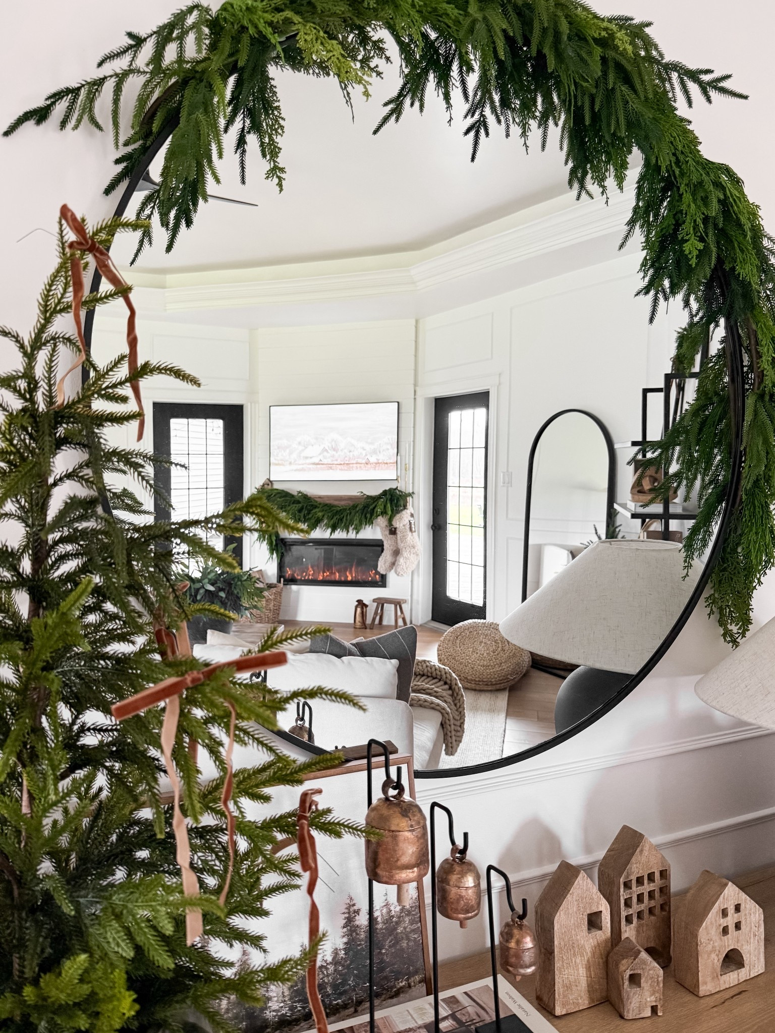 Gathering my Christmas inspo from last year as I start decorating our new living room 🎄 

I can’t wait to bring back some of my favorite little touches—the Norfolk tree that adds the sweetest glow, those vintage bells that instantly make the space feel nostalgic, the earthy wood village and that garland I loved so much last year. There’s something about unpacking the same pieces in a new space that feels extra special. 

#LTKhome #LTKholiday #LTKsale