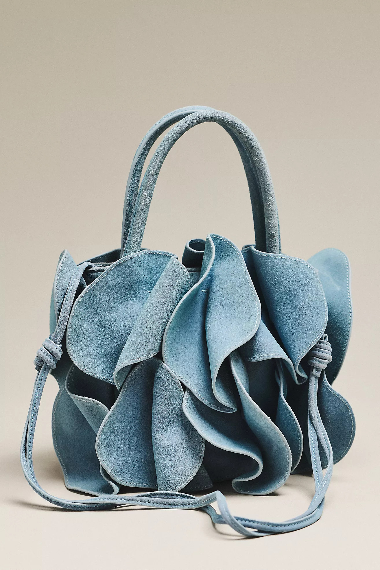 Farm Rio Suede Flower Handbag | Anthropologie (US)
