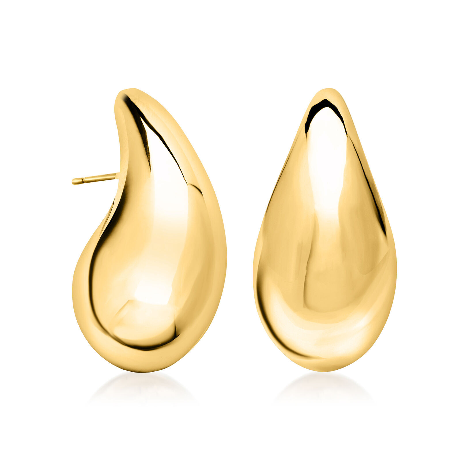 Italian 14kt Yellow Gold Extra-Large Teardrop Earrings | Ross-Simons
