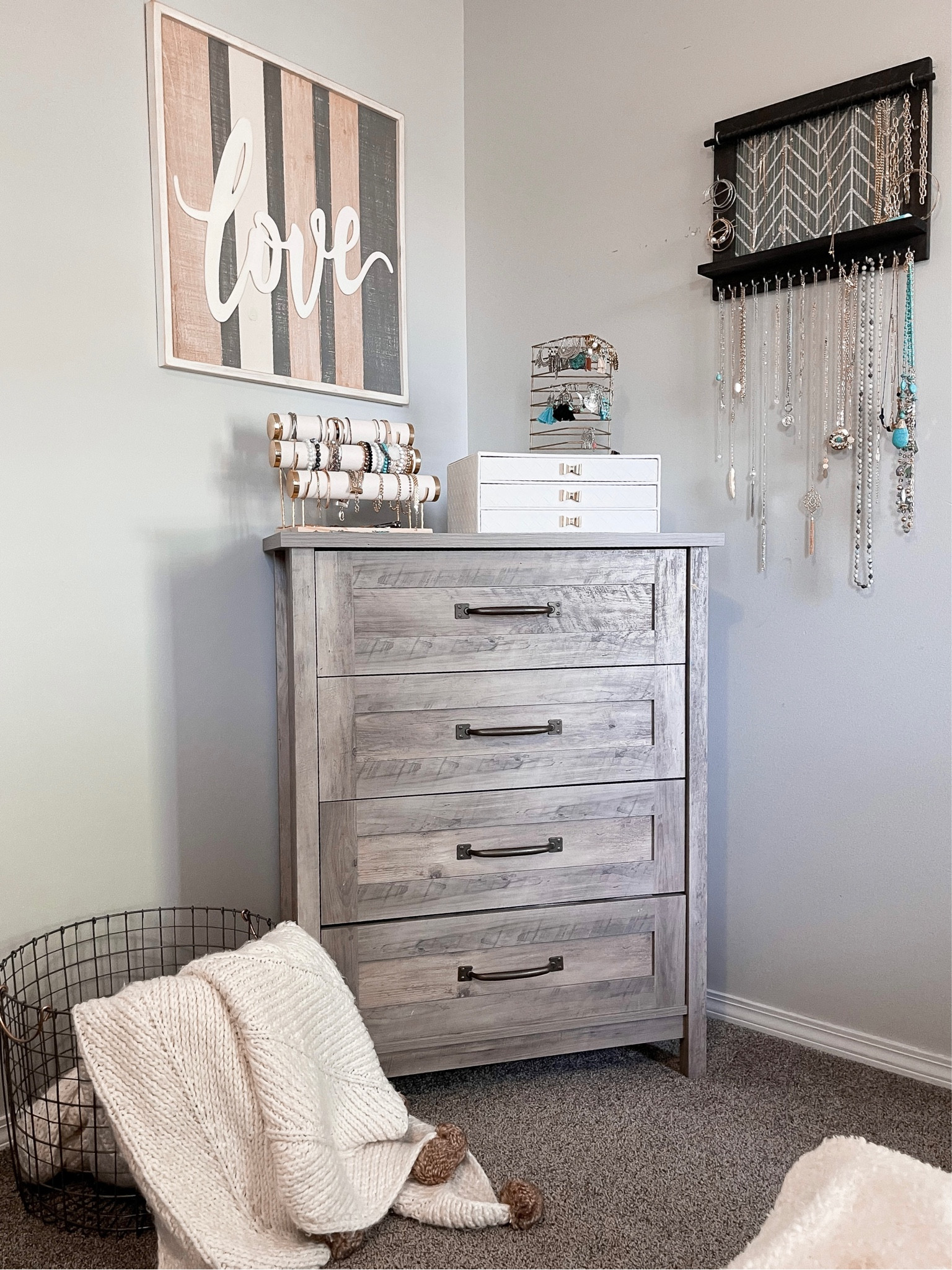 Cozy corners of my home I love: jewelry organization/ Mamas corner | home decor | organization ideas / Jewelry storage 

#cozy #homedecor #jewelrystorage #storage #organization 

#LTKhome #LTKunder50 #LTKstyletip