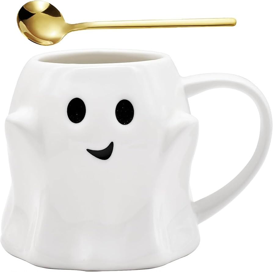 Ghost Mug, Ceramic Ghost Coffee Mug, Halloween Ghostface Mug, 14 Fl Oz | Amazon (US)