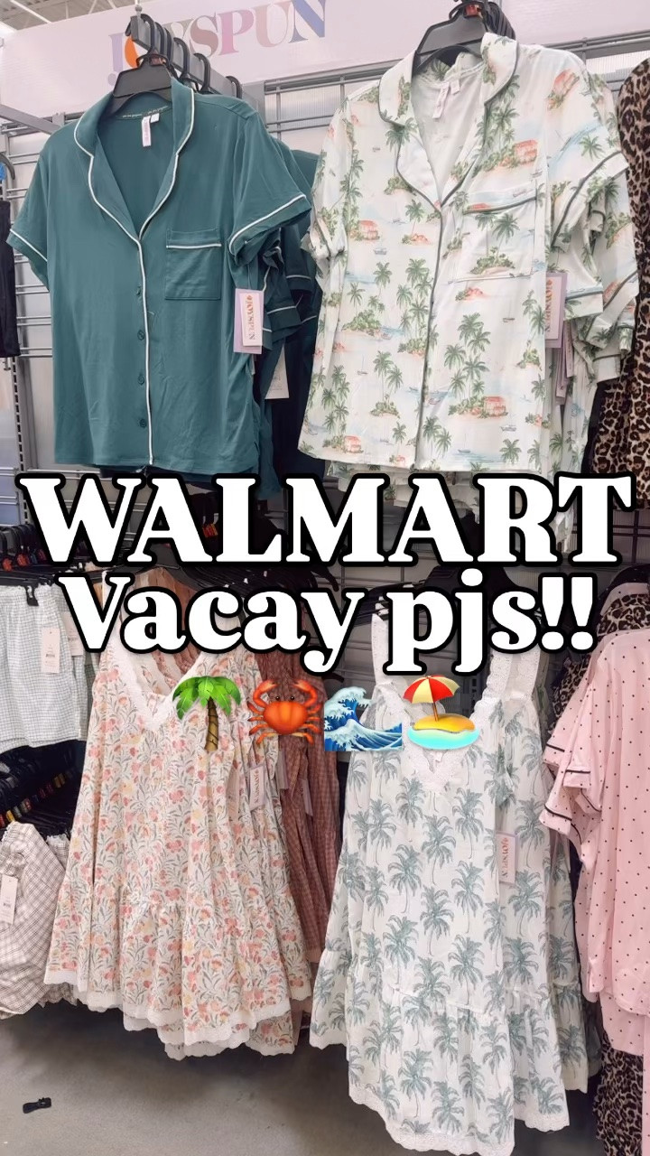 Islands, palm trees, florals & crabs… nothing has me dreaming more of our next getaway vacay!! 🏝️🦀

Joyspun 
Pajamas 
Pjs
Sets
Soft 

#walmartpartner #pajamaparty #vacationstyle #summerstyle #pjs