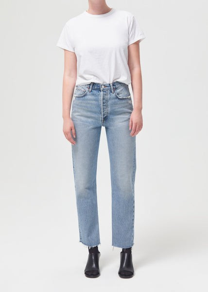 90's Pinch Waist High Rise Straight in Ruminate | AGOLDE