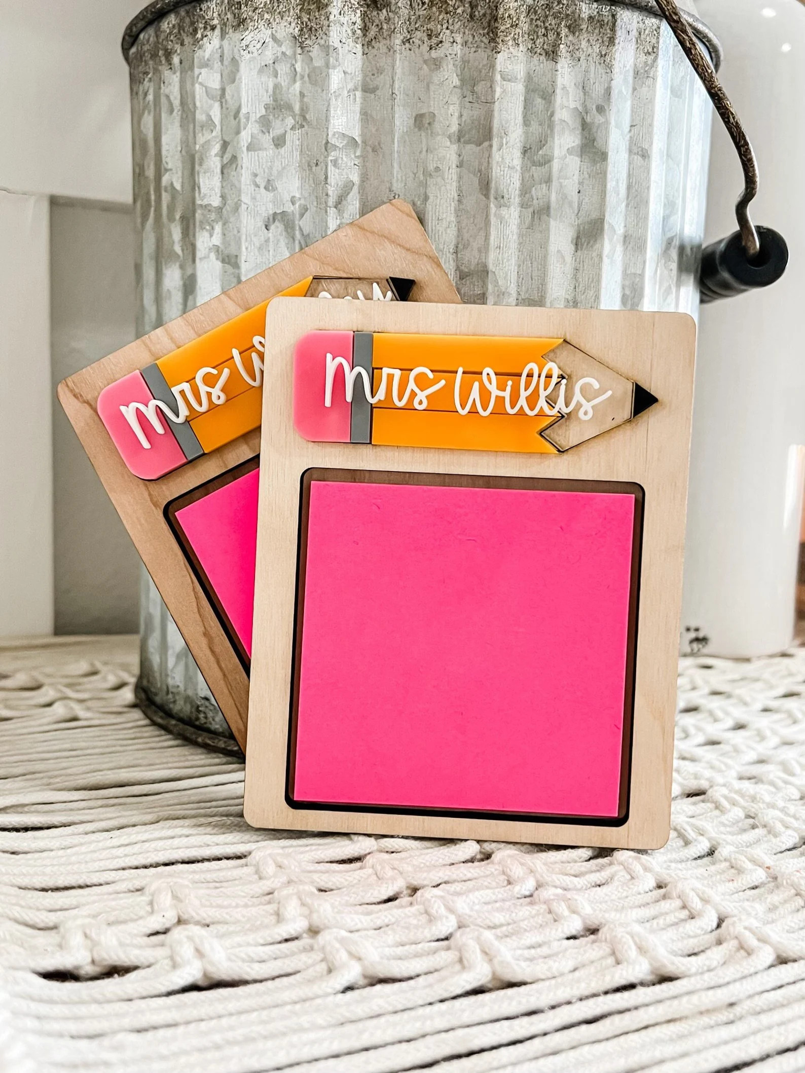 Teacher Gift Sticky Note Holder - Etsy | Etsy (US)