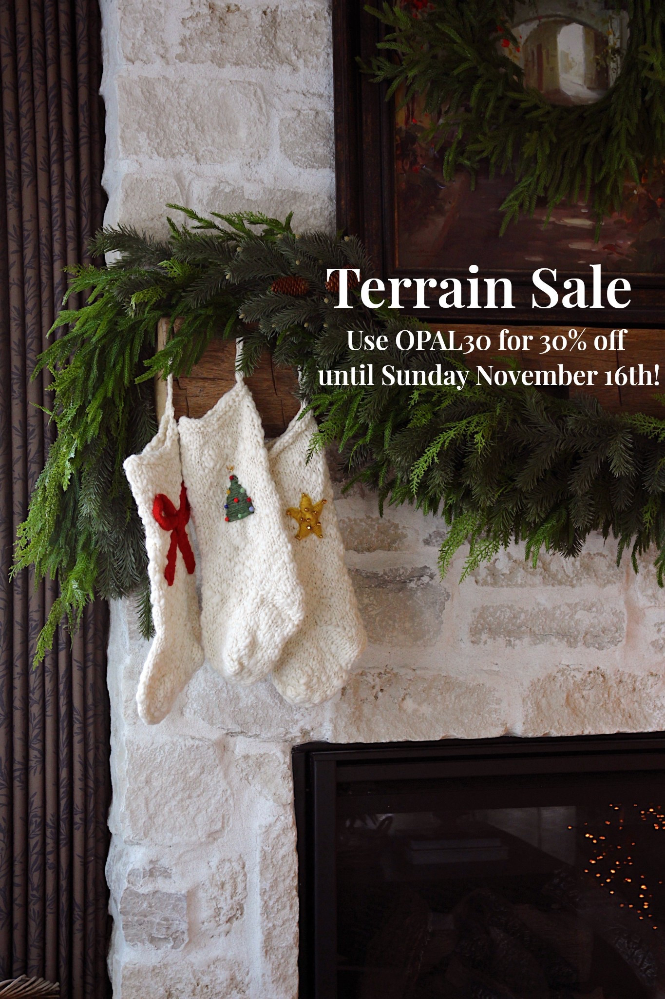 Use my Terrain code while you can! Get 30% off your entire order using OPAL30 

Christmas decor
Home decor
Interior decorating 
Christmas stockings

#Terrainpartner


#LTKHome #LTKSaleAlert #LTKHoliday