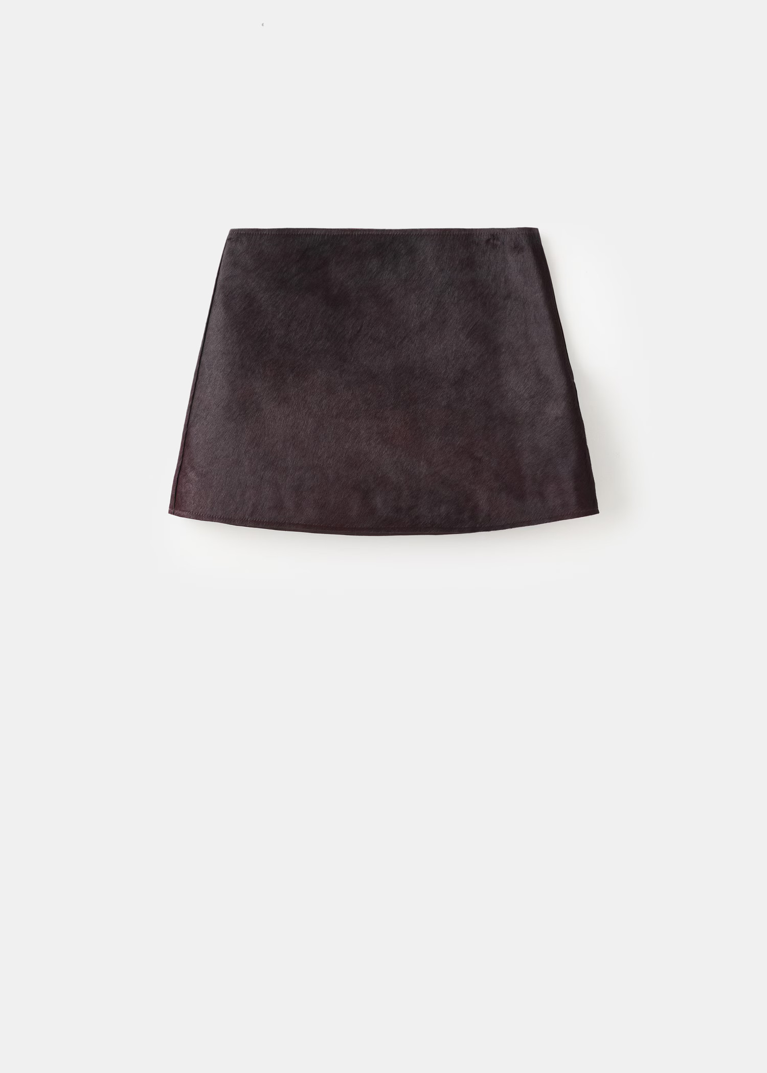 Leather mini-skirt with fur | Mango (US/MX/AU)