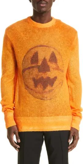 Givenchy Basketball Jack-O'-Lantern Mohair & Wool Blend Sweater | Nordstrom | Nordstrom