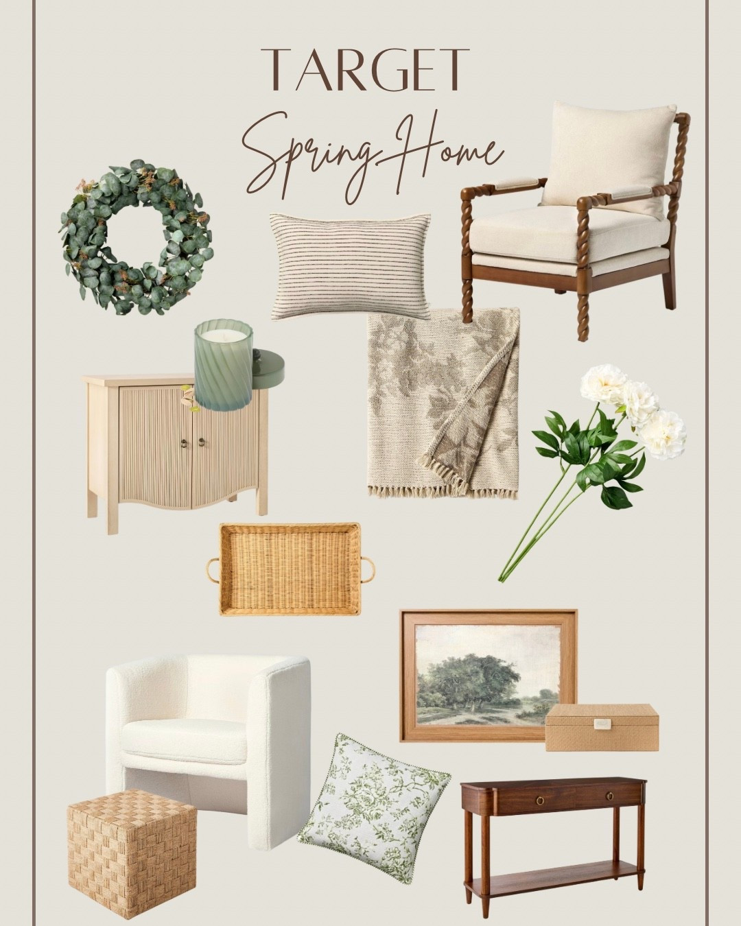 The most beautiful spring home decor from Target! Perfect for the grandma chic trend! Spring living room decor, spring living room design, interior design trends, trendy interior design @Target 

#LTKHome #LTKSeasonal #LTKmomlife