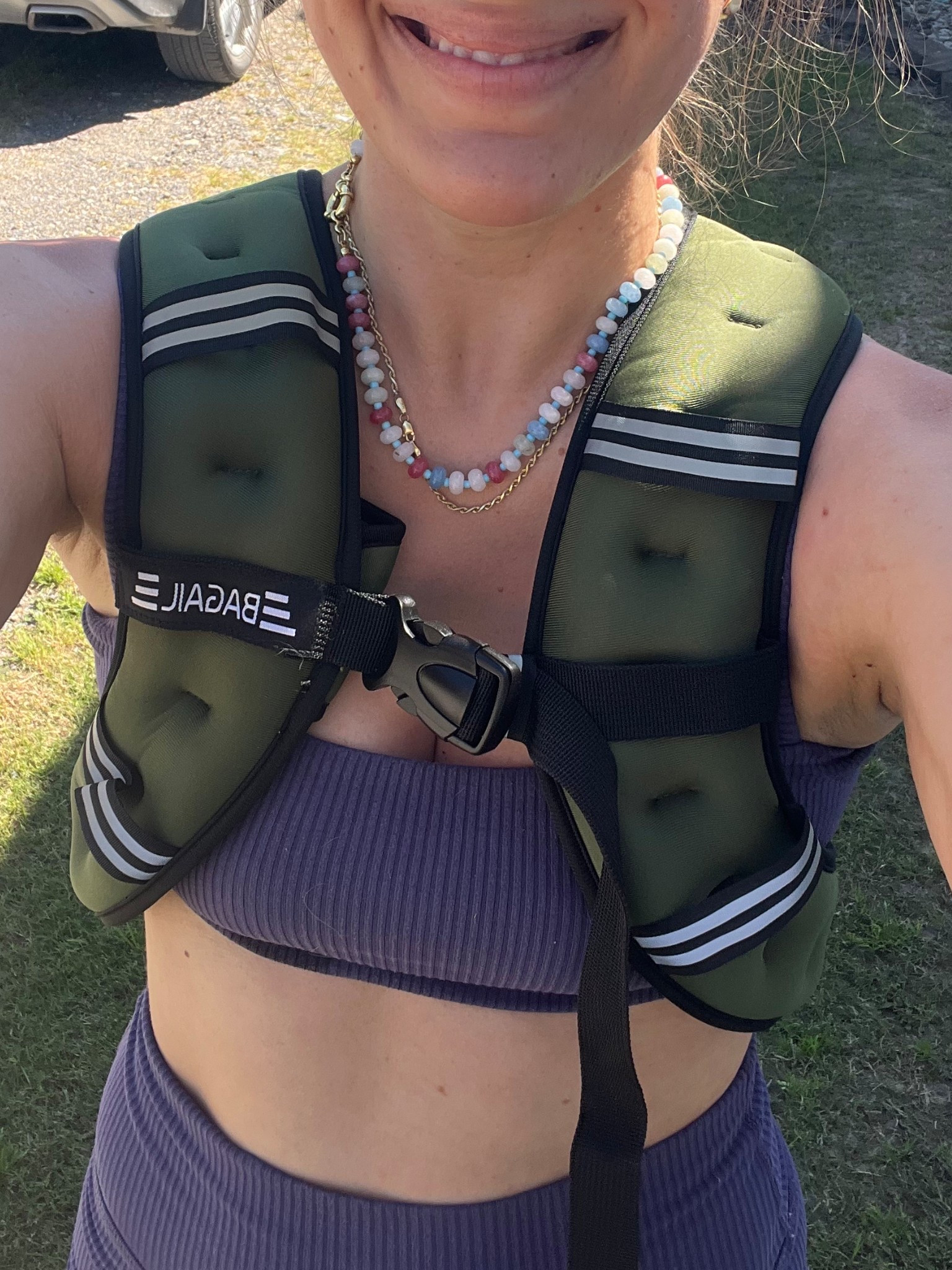 Exercise walking vest! Weighted vest 
Mine is 12lbs , and I weigh 120# for reference. #active #walkingvest #weightedvest 

#LTKActive