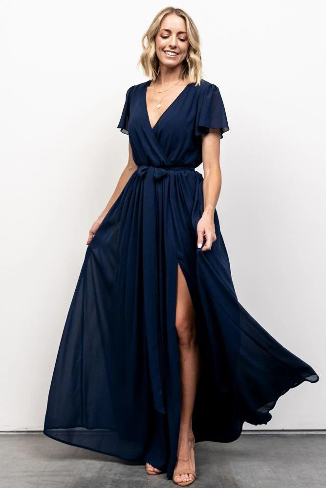 Kristina Maxi Dress | Navy | Baltic Born