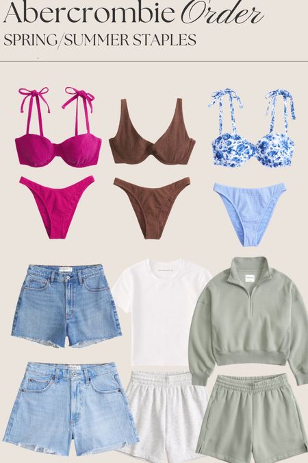 Spring summer staples from Abercrombie! Curve love swim and shorts

#LTKSeasonal #LTKSpringSale