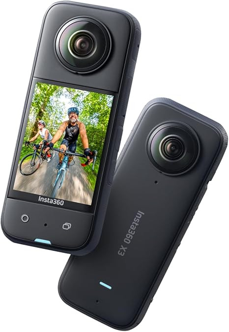 Insta360 X3-360 Action Camera with 5.7K 360 Active HDR Video, 4K Single-Lens Camera, Waterproof, ... | Amazon (US)