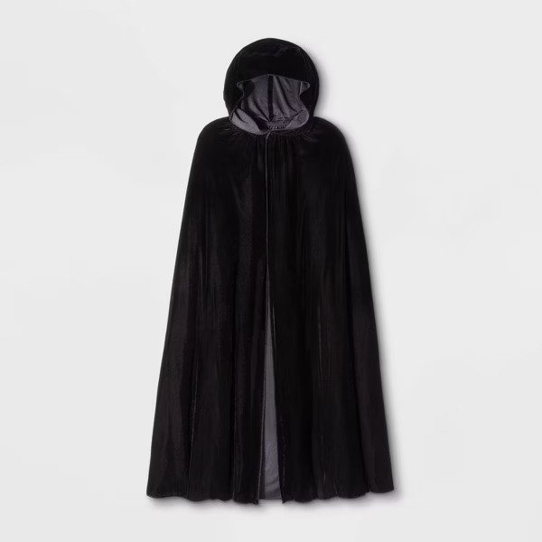 Adult Velvet Black Halloween Costume Cape - Hyde & EEK! Boutique™ | Target