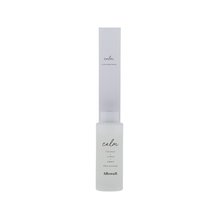 Calm (Coconut + Citrus + Amber) | White - Allswell Reed Diffuser 90 ml | Walmart (US)