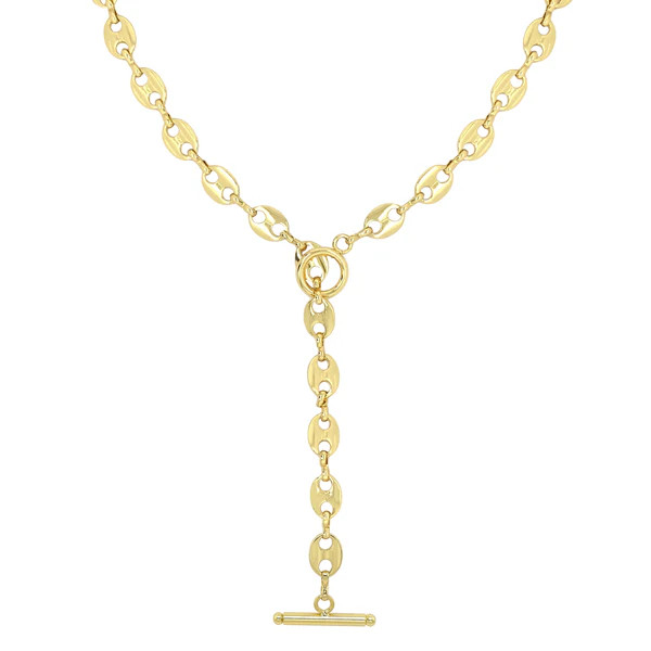 Anchor Link Lariat Necklace | Jennifer Miller Jewelry