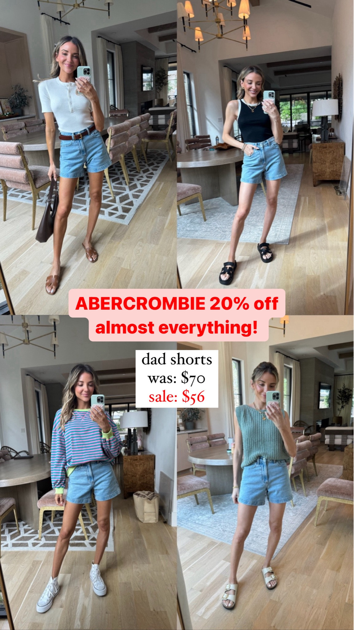 My favorite Abercrombie denim shorts are 20% off for Memorial Day weekend! 🙌🏼☀️ runs tts, wearing size 25

#LTKFindsUnder100 #LTKSaleAlert #LTKSeasonal