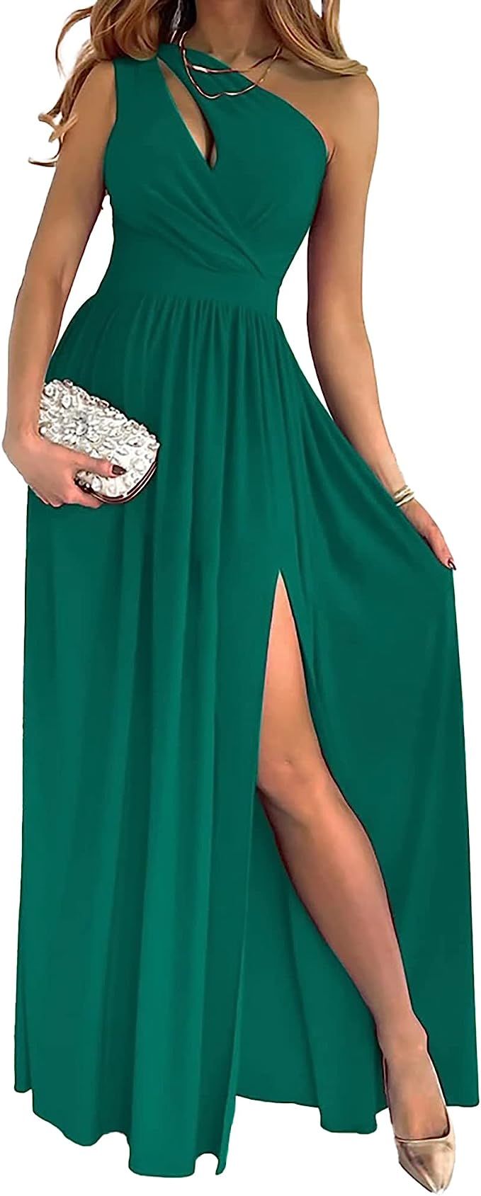 Womens Elegant Formal Dresses Off The Shoulder Bodycon Slit Prom Dress Cocktail Sexy Evening Part... | Amazon (US)