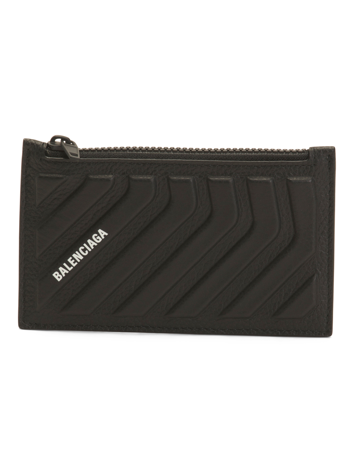 Made In Italy Calfskin Leather Car Long Coin And Card Holder | TJ Maxx