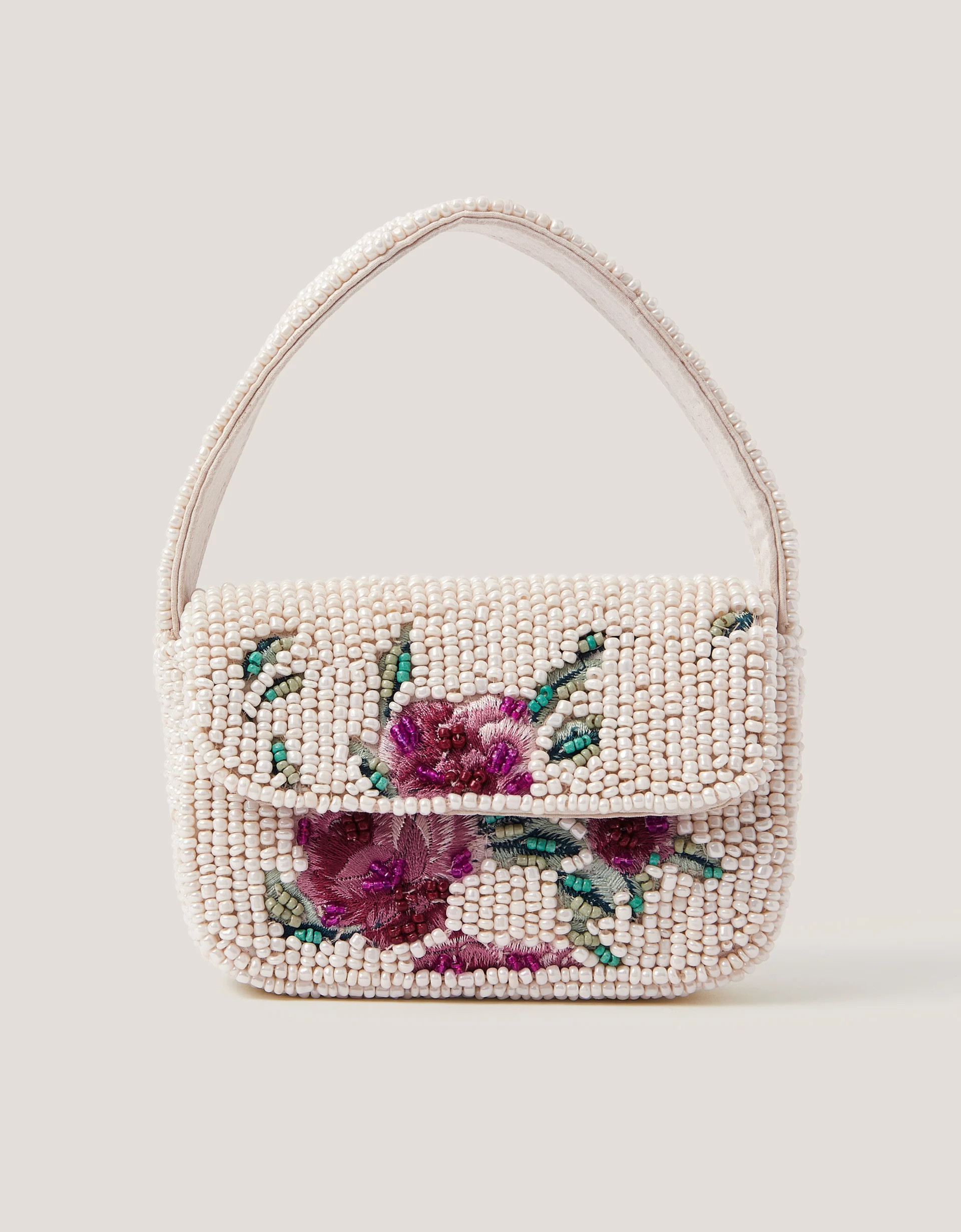 Mini Flower Beaded Bag | Monsoon (UK)