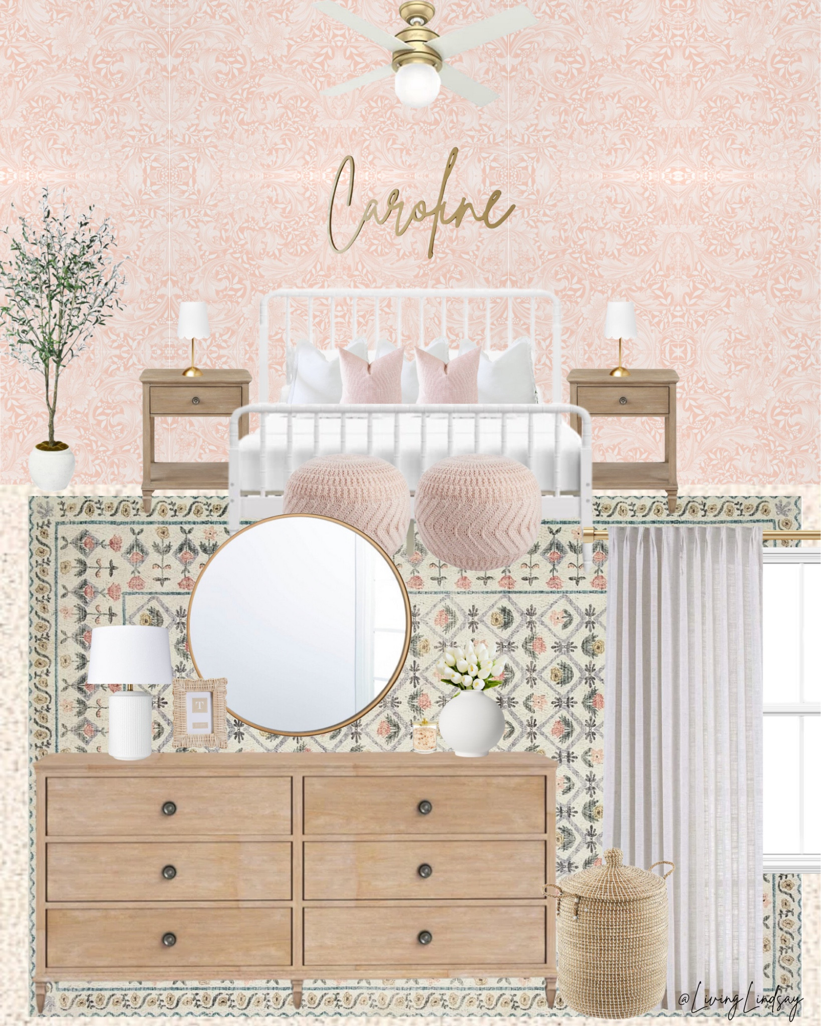 Big girl bedroom, girls bedroom, toddler girl room, toddler girl, wallpaper, area rug, bedroom furniture

#LTKFamily #LTKHome #LTKKids