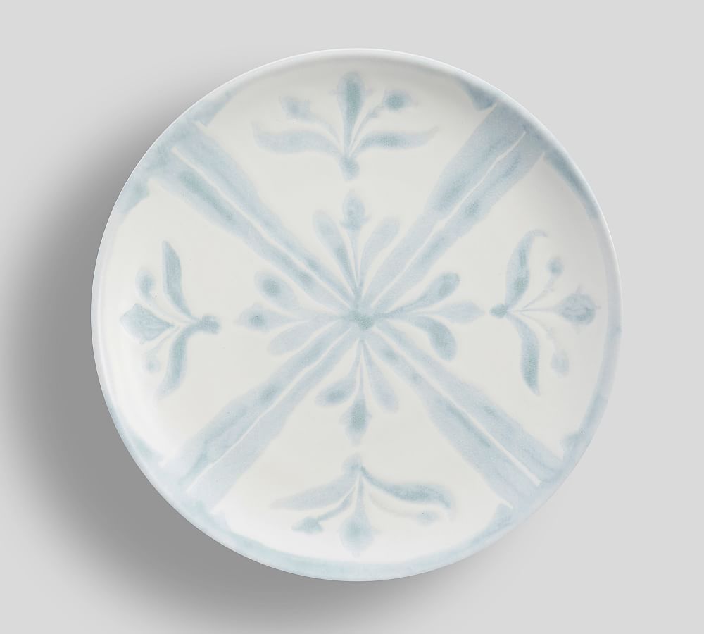 Chambray Tile Stoneware Salad Plates | Pottery Barn (US)